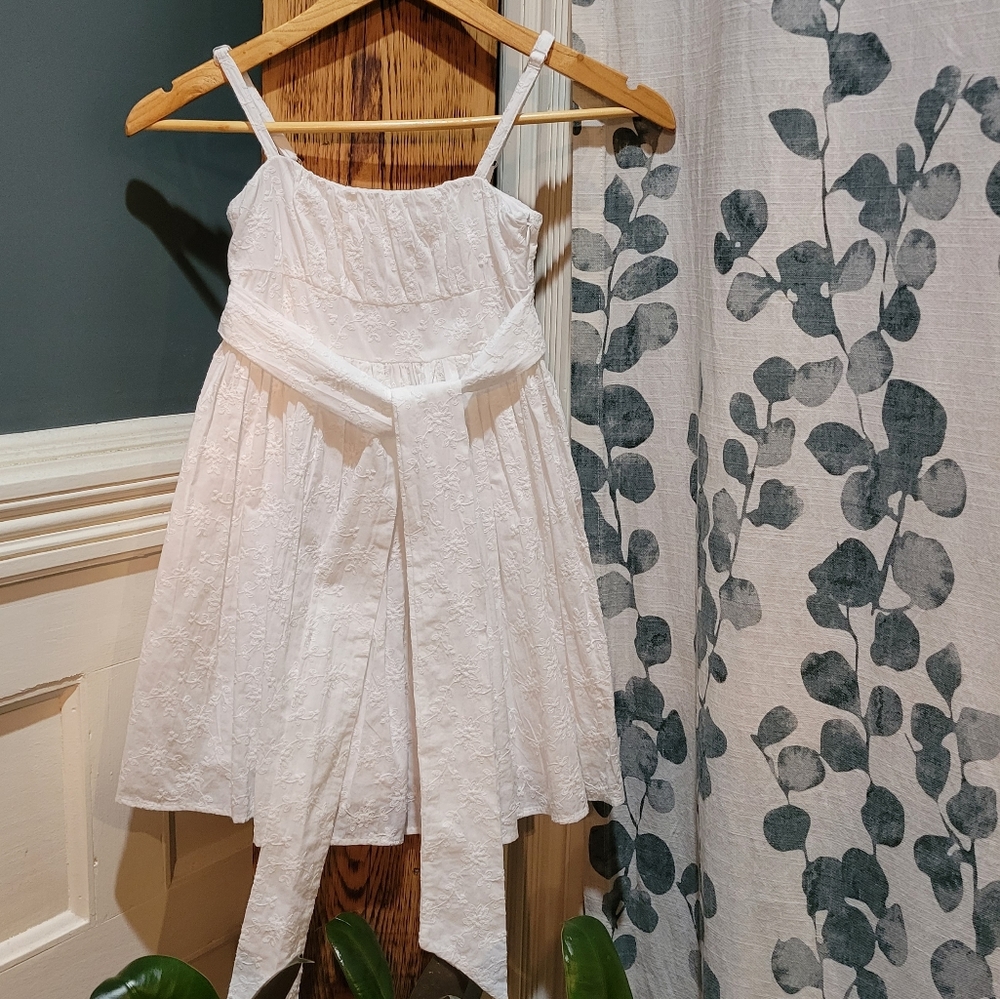 Loop Girls Eyelet Embroidered Dress